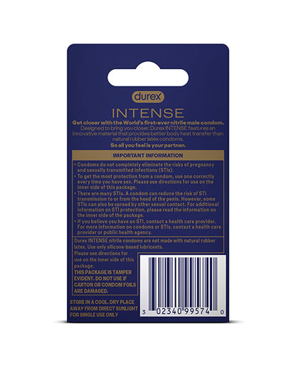 Durex Intense Nitrile Condoms - Pack of  3