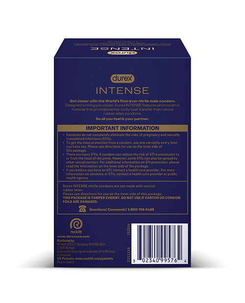 Durex Intense Nitrile Condoms - Pack of  24