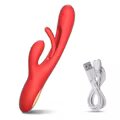 Tapping Clapping Rabbit Vibrator For Women Nipple Clitoris Stimulator Vaginal G Spot Vibrating