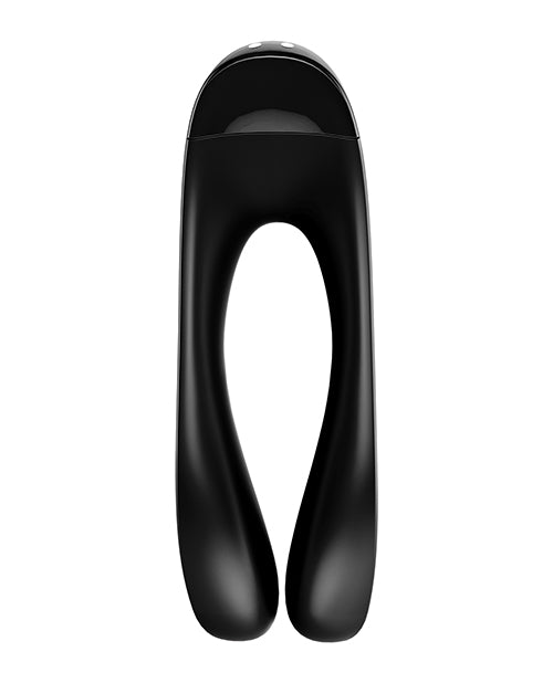 Satisfyer Candy Cane Finger Vibrator - Black