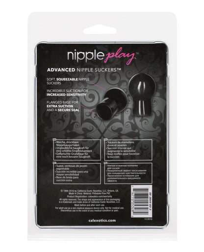 Nipple Play Advanced Nipple Suckers - Black