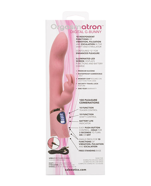 Orgasmatron Digital G-Bunny Vibrator - Pink