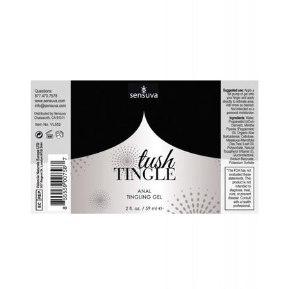 Sensuva Tush Tingle Erotic Anal Stimulation Gel
