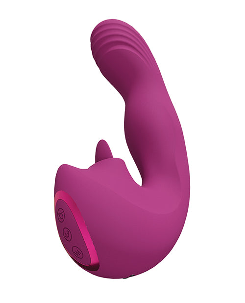 Shots Yumi Triple Action G-Spot Vibrator & Stimulator - Pink