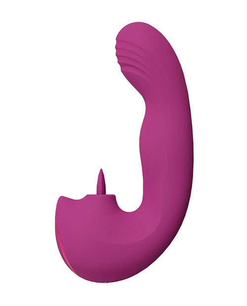 Shots Yumi Triple Action G-Spot Vibrator & Stimulator - Pink