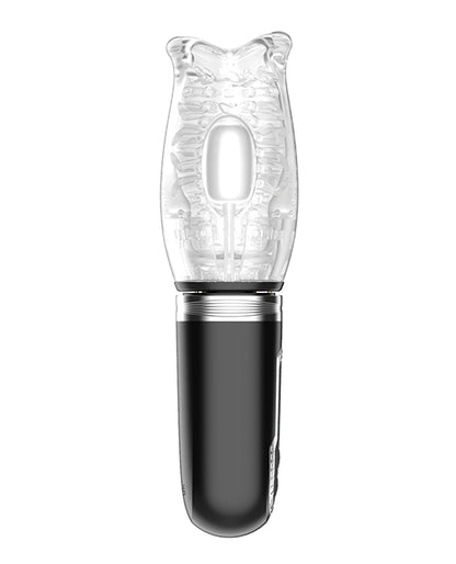Thrusting, Vibrating & Rotating Oral Sex  Masturbator- Black