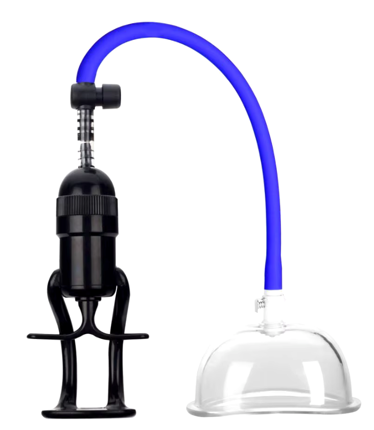 Clitoris vacuum pump with nipple stimulator