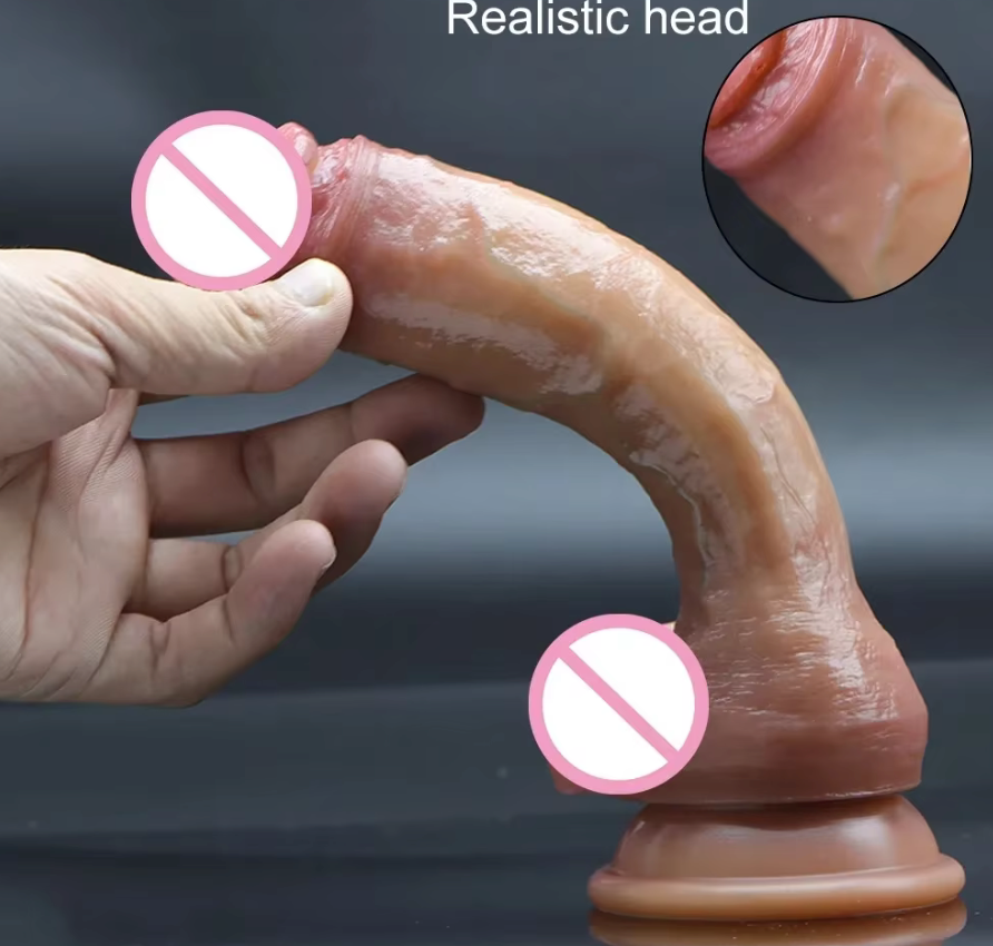 Realistic Penis Double Dildo With Suction Cup