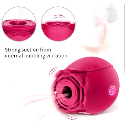 Rose Shape Vagina and clitoris Sucking Vibrator