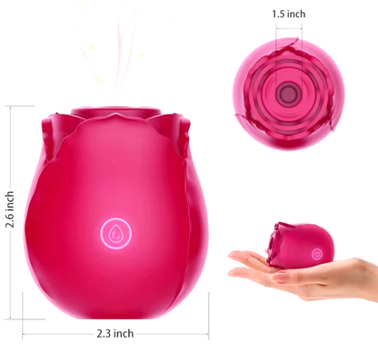 Rose Shape Vagina and clitoris Sucking Vibrator