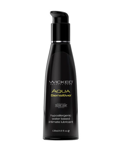 Wicked Sensual Care Hypoallergenic Aqua  Sensitive Water Based Lubricant - 4 oz  Unscented