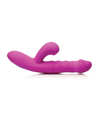 Bang! Thrusting & Sucking Rabbit Vibrator  - Purple