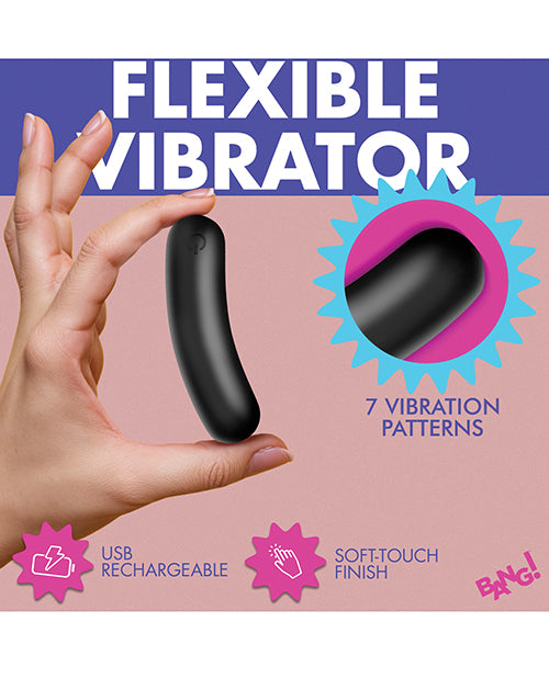 Bang! Flexible Silicone Bullet - Black