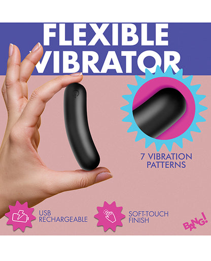 Bang! Flexible Silicone Bullet - Black
