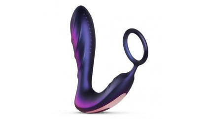 Hueman Black Hole Anal Vibrator w/Cock Ring – Purple