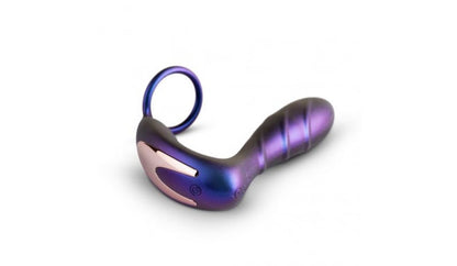 Hueman Black Hole Anal Vibrator w/Cock Ring – Purple