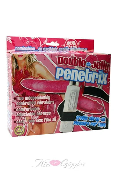 Jelly Double Penetrix With Adjustable Harness