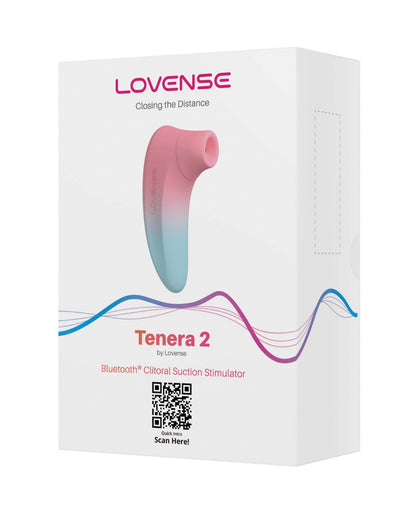 Lovense Tenera 2 Bluetooth Clitoral Suction Stimulator - Pink/Blue