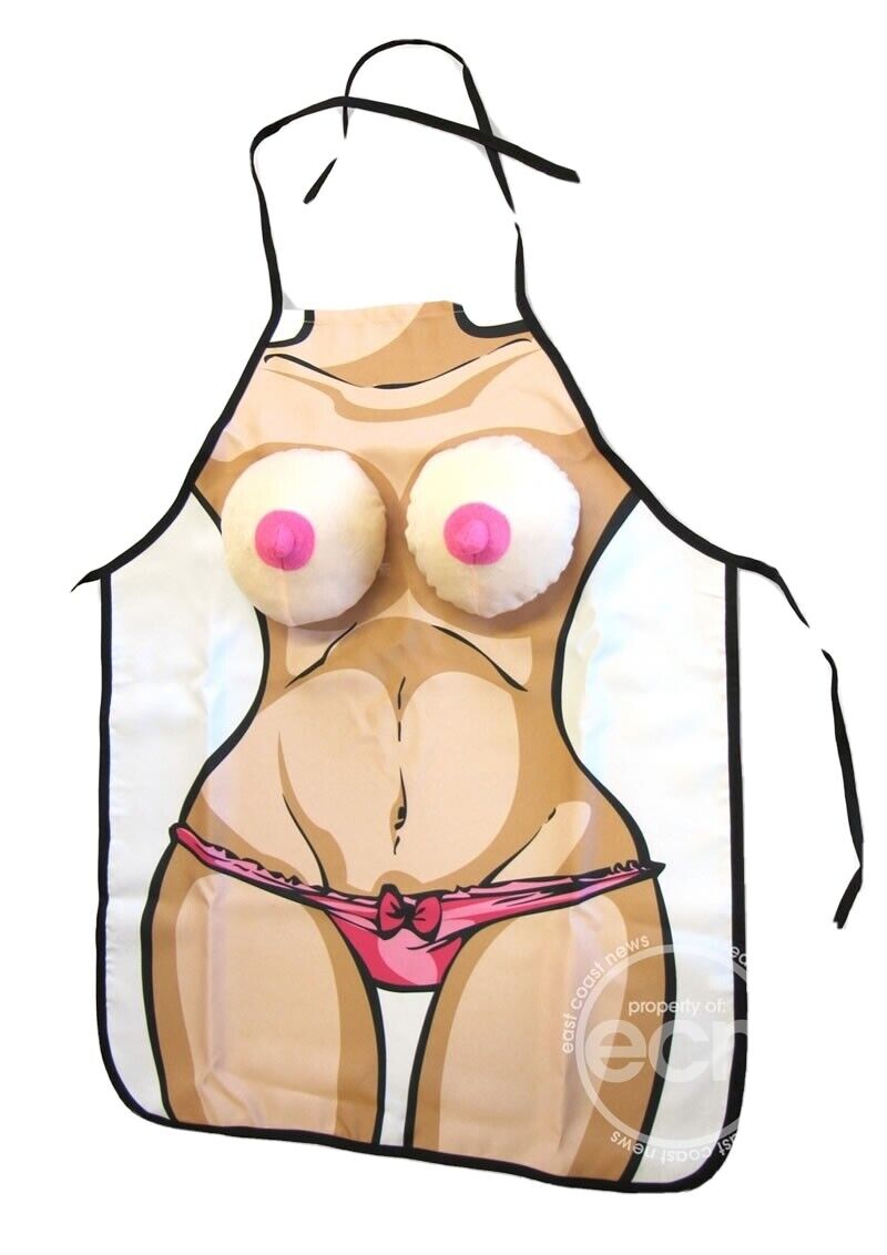 Boobie Apron Gag Gift Novelty party cookout clothes protection costumes breasts