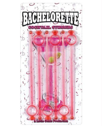 Bachelorette Party Diamond Drink Stirrers, 6 Pieces