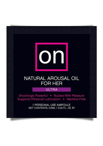 ON for Her Arousal Oil Ultra - Tub of 75 Single use Ampoule
