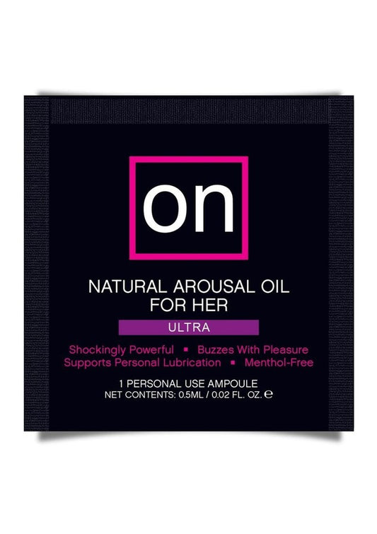 ON for Her Arousal Oil Ultra - Tub of 75 Single use Ampoule