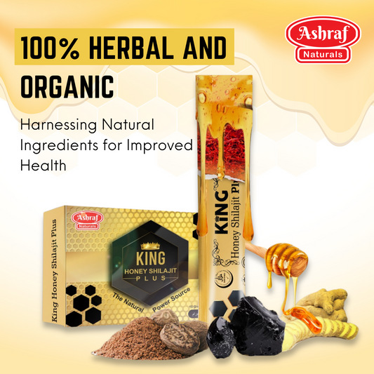 Organic Himalayan Gold Shilajit Honey Sticks King Plus Honey Shilajit
