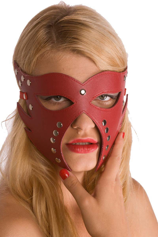 Rapture Red Leather Mask